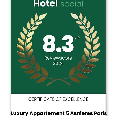 Luxury Appartement 5 Asnieres Paris Bagian luar foto