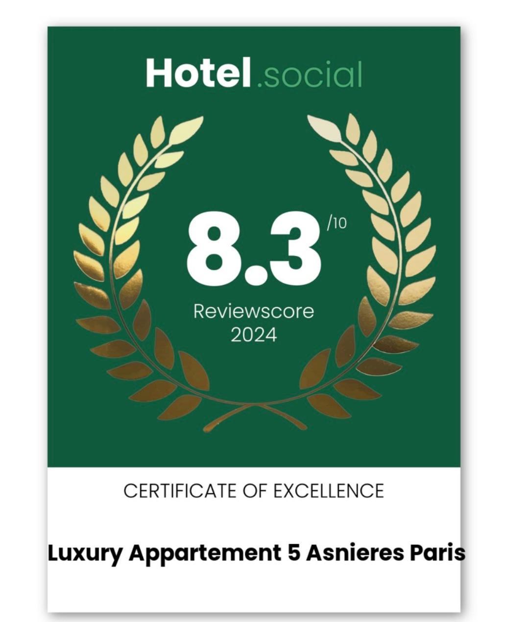 Luxury Appartement 5 Asnieres Paris Bagian luar foto